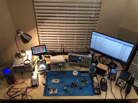 electronics workbench setup.